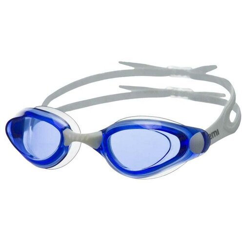 Очки для плавания ATEMI B401/B402/B403, белый/синий