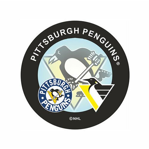 Шайба Rubena Pittsburgh Penguins три логотипа