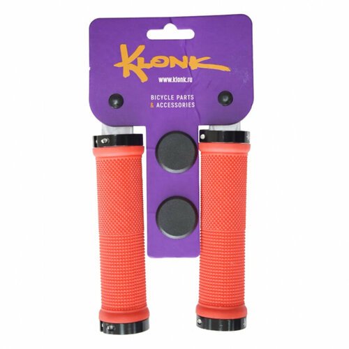 Грипсы велосипедные Klonk 2 lock-rings (Красный)