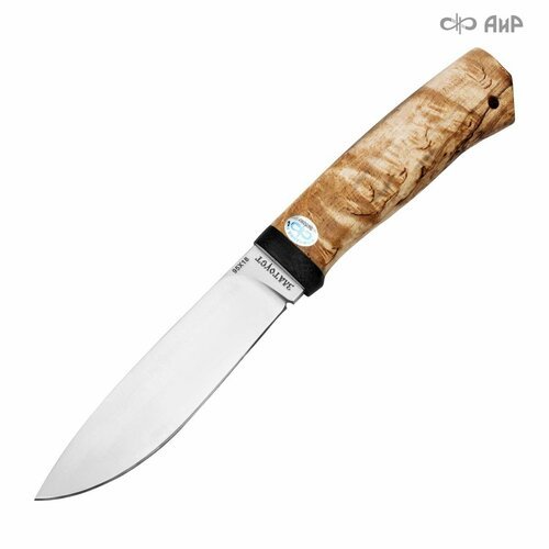 Нож туристический пилигрим АиР, длина лезвия 13 см, сталь 95Х18, рукоять карельская береза