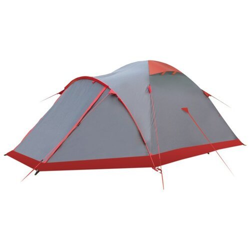 Палатка трекинговая четырёхместная Tramp MOUNTAIN 4 V2, серый