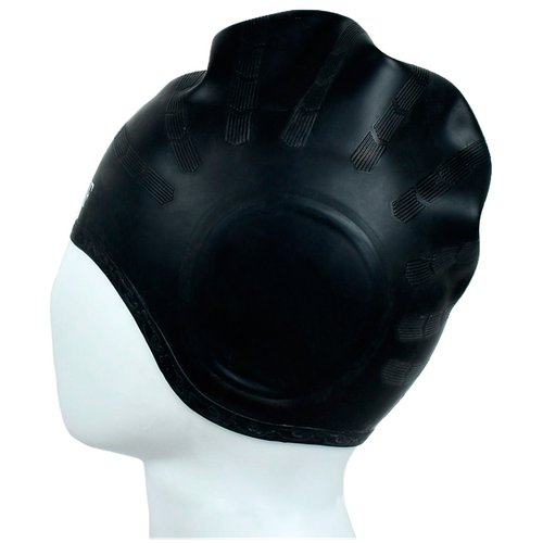 Шапочка для плавания CS06 силиконовая цвет: черный