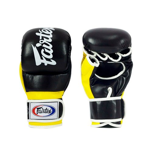 Перчатки ММА Fairtex FGV18 Black/Yellow (XL)