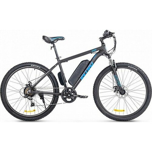 Электровелосипед Intro Sport (2024) (Велогибрид INTRO Sport Черно-синий-2683, 024317-2683)