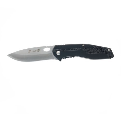 Нож складной STINGER с клипом, клинок 95 мм, рукоять из алюминия чёрного цвета, в нейлоновом чехле FB2023
