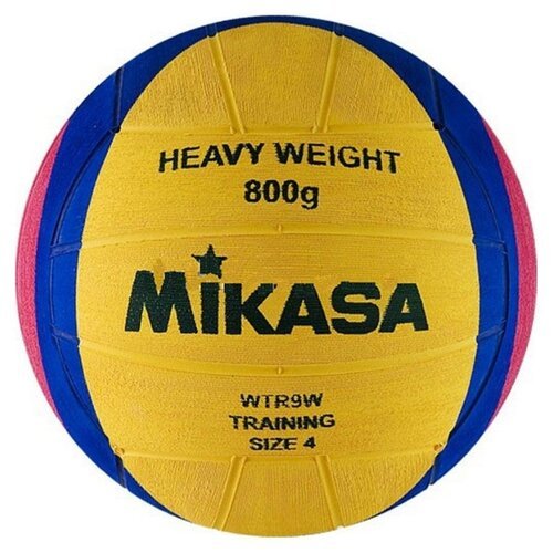 Мяч для водного поло MIKASA WTR9W р.4, резина, вес 800 г