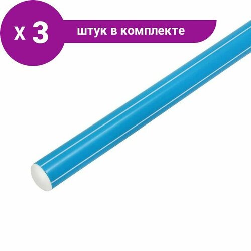 Палка гимнастическая 30 см, цвет голубой (3 шт)