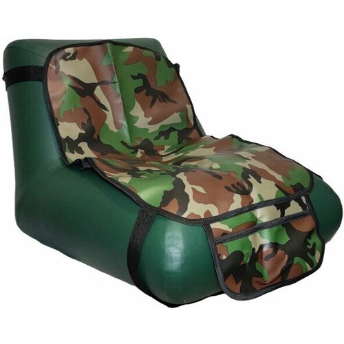Надувное кресло Инзер в лодку, зеленое