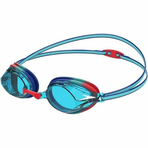 Очки для плавания детские Speedo Vengeance Jr, арт. 8-11323G801, голубые линзы, сине-красн оправа
