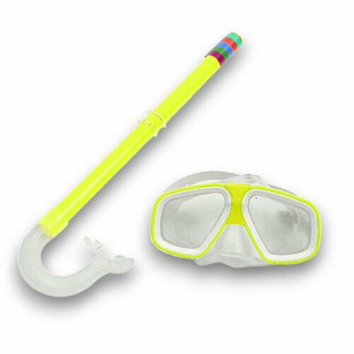 Набор для плавания детский E41237-5 маска+трубка (ПВХ) (желтый)