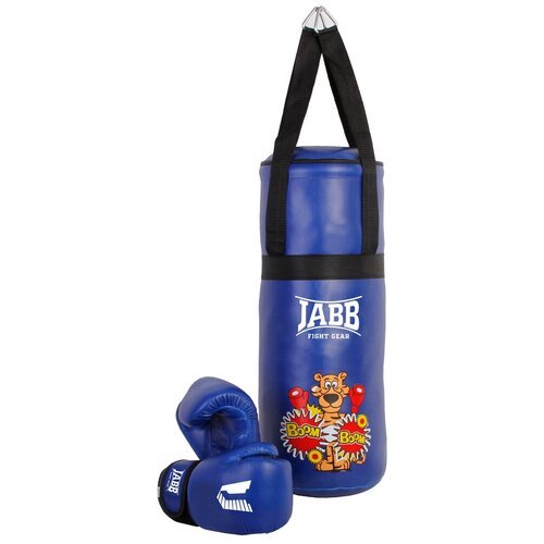 Набор боксерский детский Jabb (мешок 50x20см + пара перчаток) синий JE-3060