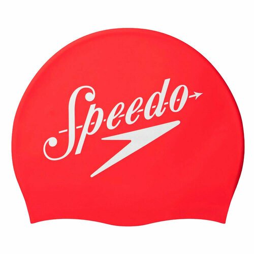 Шапочка для плав. SPEEDO Cap, 8-0838514614, красно-белый, силикон