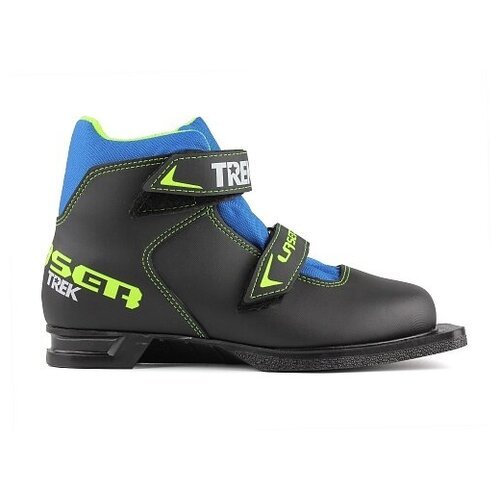Ботинки лыжные TREK Laser1 NN75 черный/ лого лайм неон 30