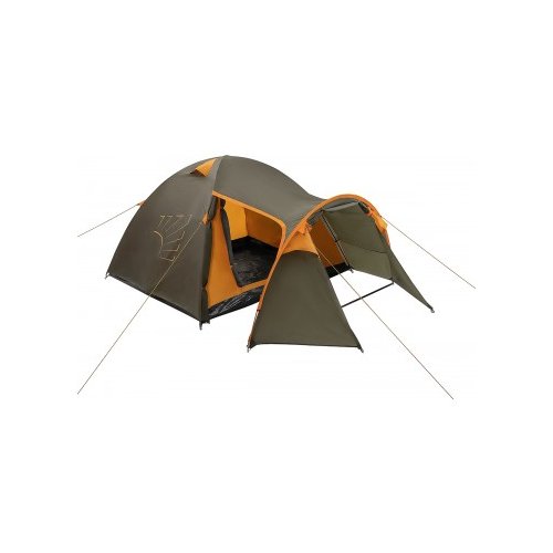 Палатка кемпинговая четырёхместная HELIOS PASSAT 4, серый/оранжевый