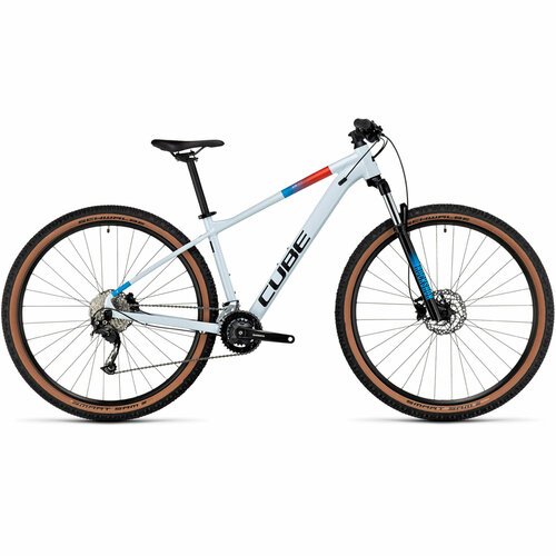 Велосипед CUBE Aim SLX white n blue n red (2024), рама 20', колеса 29'
