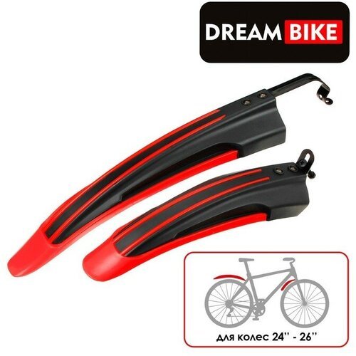 Набор крыльев 24-26' Dream Bike, цвет красный (1шт.)