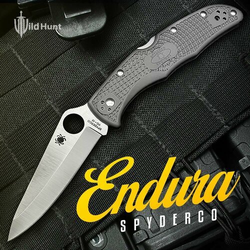 Туристический складной нож Spyderco Endura 4 Scandi Grey