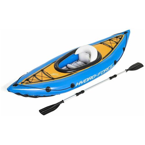 Байдарка Bestway Hydro-Force Kajak-Set Cove Champion 2021 275 см, синий/оранжевый