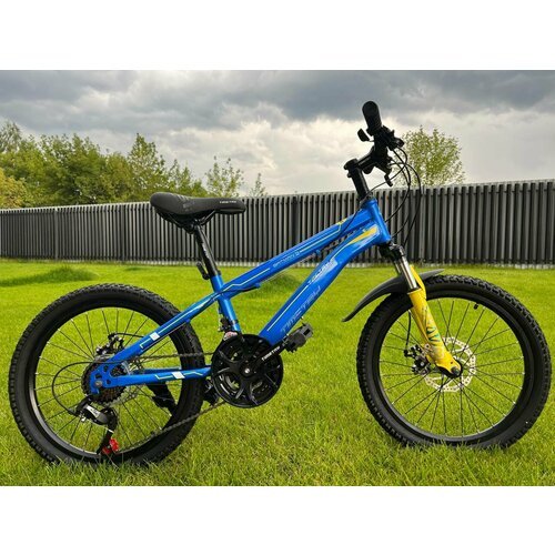 Велосипед TIME TRY TT021, 20', 21 скорость, Стальная рама , Горный Детский Подростковый Для активного отдыха Унисекс, синий