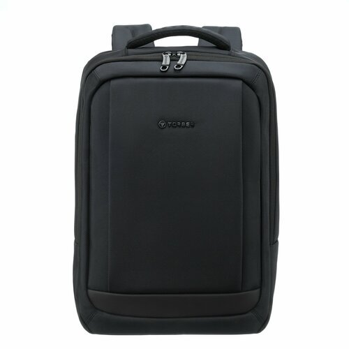 Бизнес рюкзак мужской женский для ноутбука 17' TORBER Voyage, ортопедический, 18 л, черный