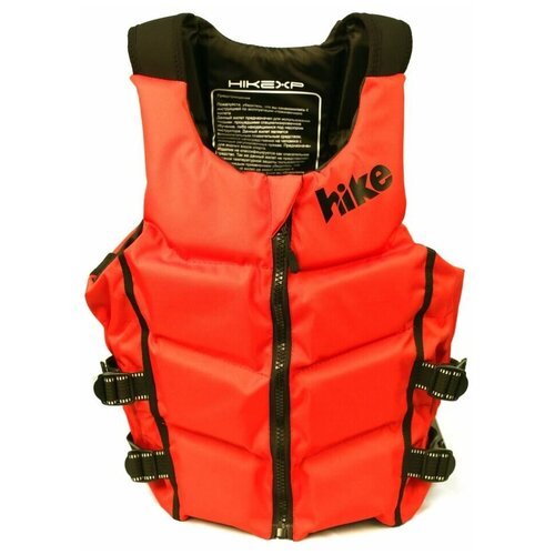 Жилет страховочный плавательный Standart hikeXp, красный, размер XL / Спортивный спасательный жилет для рыбалки, водных видов спорта, SUP