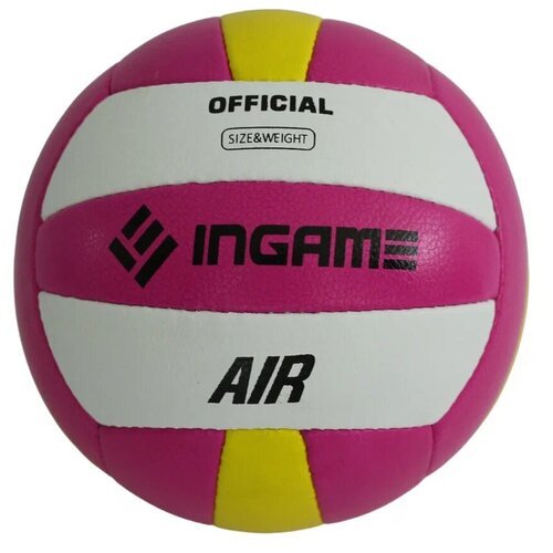 Мяч волейбольный INGАME AIR, розовый/желтый