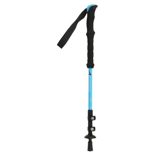 ONLITOP Палка для скандинавской ходьбы, телескопическая, 3 секции, до 135 см, цвет синий