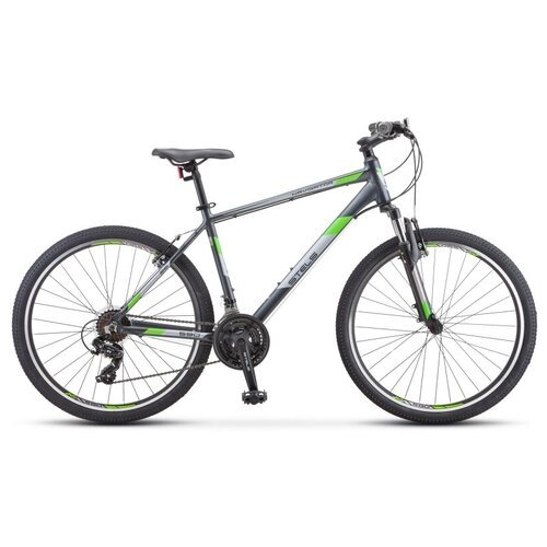 Велосипед горный STELS Navigator 590 V 26' K010, 20' серый/салатовый