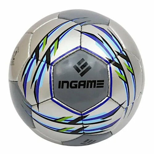 Мяч футбольный INGAME MATCH IFB-112 (серый)