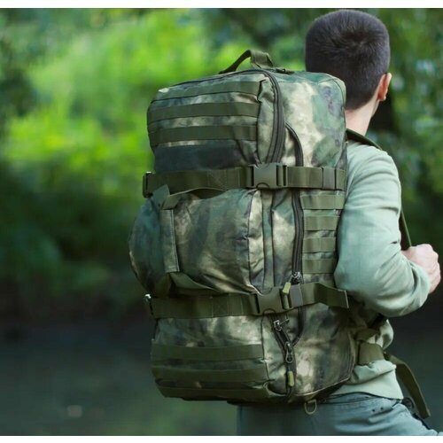 Тактический рюкзак военная сумка 60 литров мох