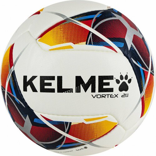 Мяч футбольный KELME Vortex 21.1 8101QU5003-423, р.5, бело-мультиколор