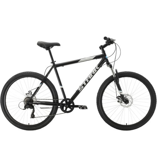 Велосипед Stark'21 Respect 26.1 D Microshift Steel черный/серебристый 18'