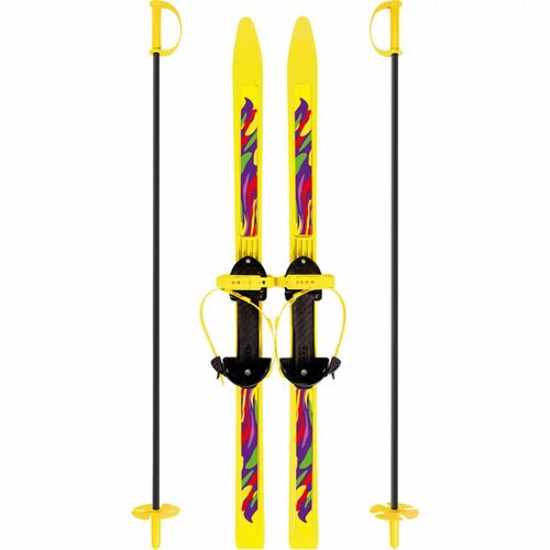 Лыжи детские Вираж-спорт с палками, 100 см, размер 28-32 Олимпик 9361-00