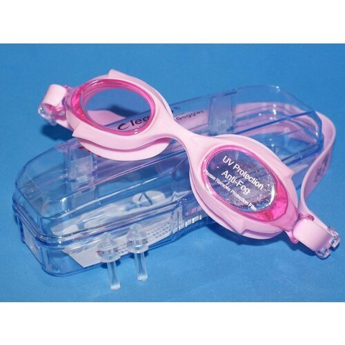 Очки для плавания подростковые LEACCO : SG700 (Розовые - Р)