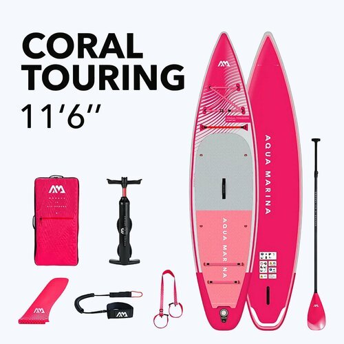 Сапборд Aqua Marina Coral Touring S24 11'6' (Розовый)