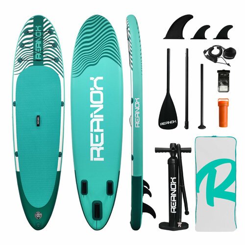 Надувная серфинг доска SUP board TOURUS REANOX RX-G01 2023 (320х81х15 см) с рюкзаком, веслом, насосом и страховочным лишем