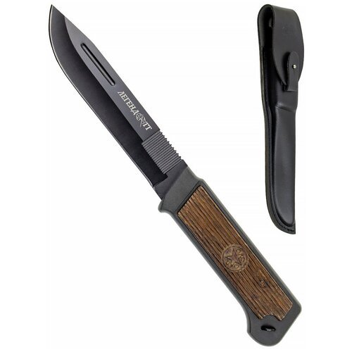 Нож туристический Pirat 'Легенда ТТ', кожанные ножны, длина клинка 15 см