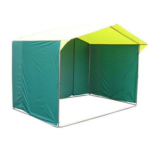 Палатка Митек Домик 2.5х1.9 (желто-зеленый)
