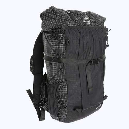 Рюкзак Naturehike 2022 Rock 60L+5L Hiking Backpack Dyneema Fabric (Черный)