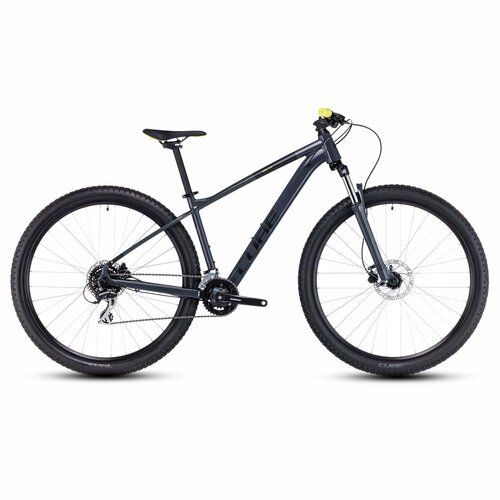 Велосипед CUBE Aim Pro grey n flashyellow (2024), рама 18', колеса 29'