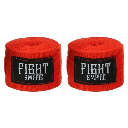 Бинт боксёрский FIGHT EMPIRE 4 м, цвет красный