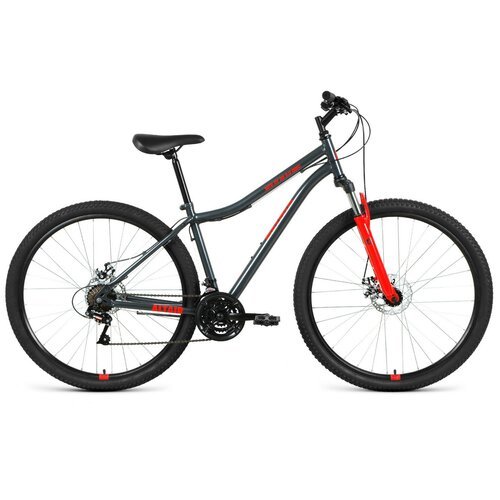 Горный велосипед Altair MTB HT 29 2.0 Disc, год 2021, цвет Серебристый-Красный, ростовка 19