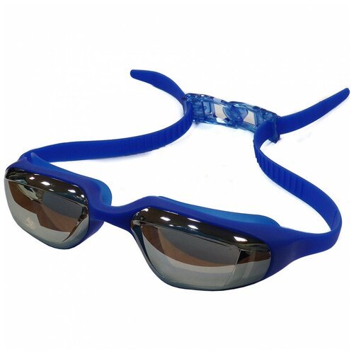 Очки для плавания E39696 зеркальные взрослые (синие)