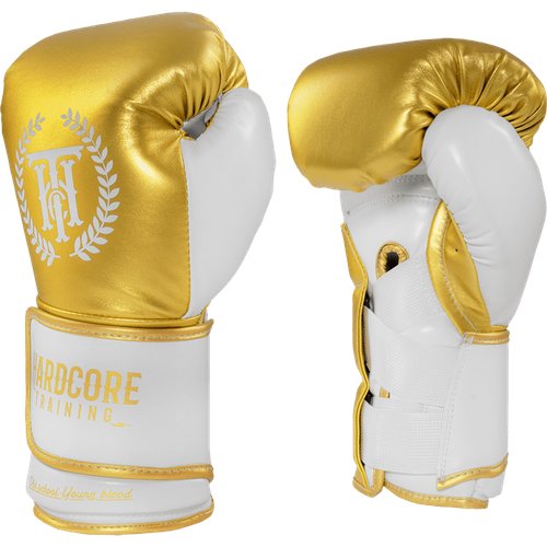 Боксерские Перчатки Hardcore Training 'Revolution Gold/White' 18oz
