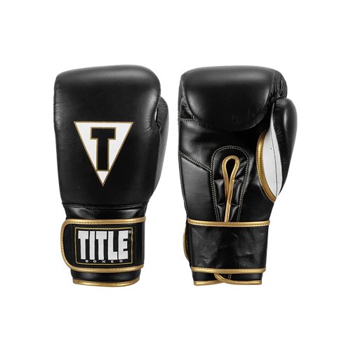 Боксерские перчатки TITLE Boxeo Mexican Leather Quatro Black (14 унций)