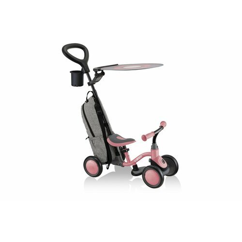 Детский велосипед Globber Learning Bike 3in1 Deluxe, год 2023, цвет Розовый