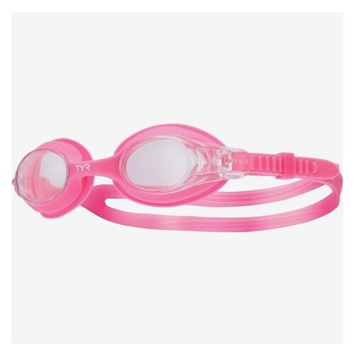 Очки для плавания детские 'TYR Swimple', арт.LGSW-152, прозрачные линзы, розовая опр.