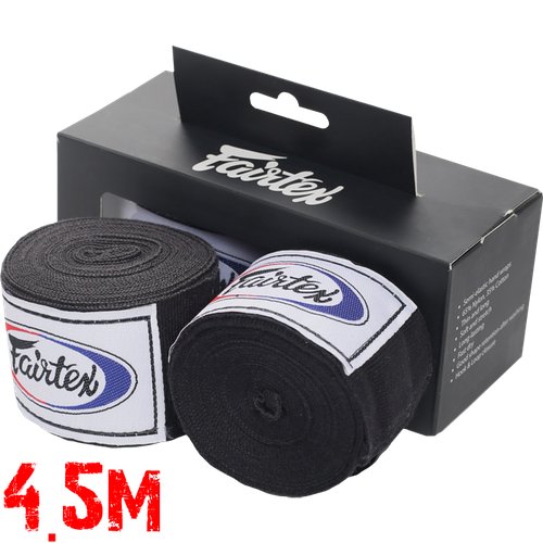 Боксёрские бинты Fairtex Black 4,5 метра