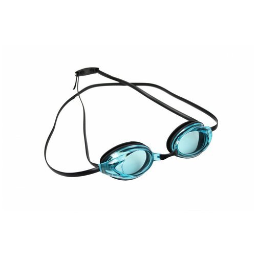 Очки для плавания, серия 'Спорт', черные цвет линзы - голубой, BRADEX SF 0395