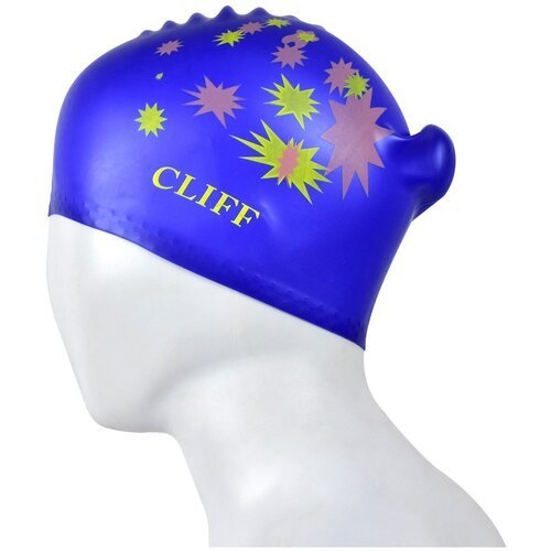 Шапочка для плавания CS13 (для длинных волос) цвет: синий
